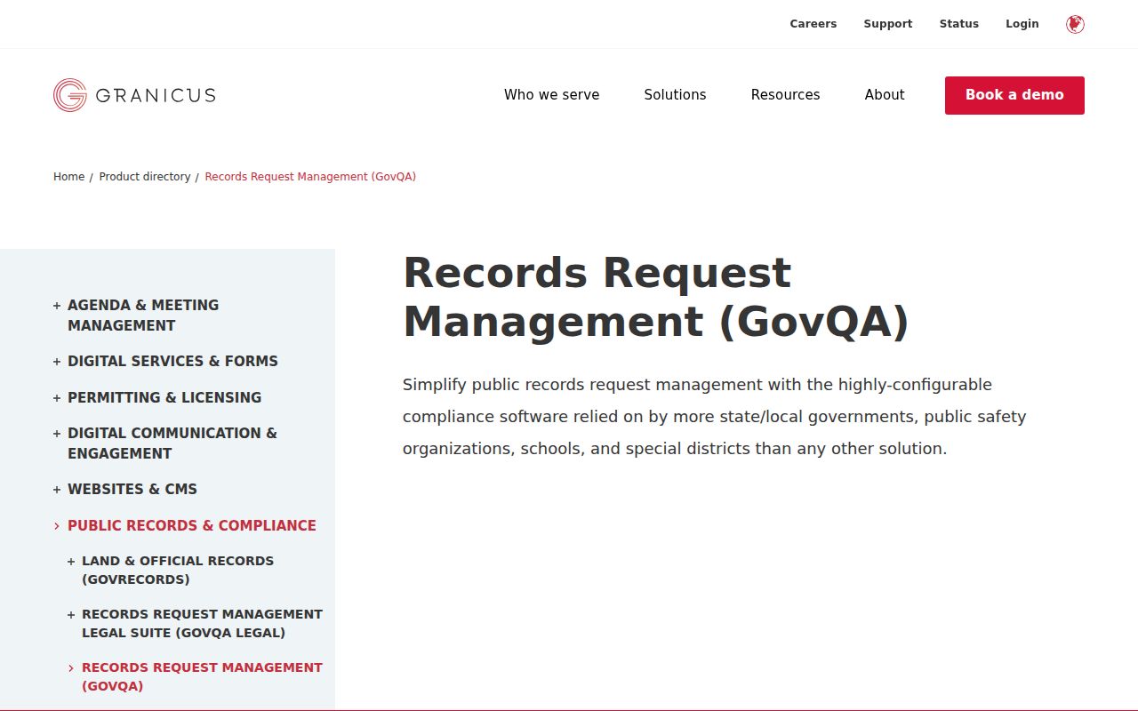 Vacaville criminal history GovQA public records portal